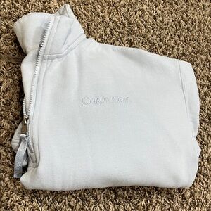 CALVIN KLEIN half zip crop sweatshirt